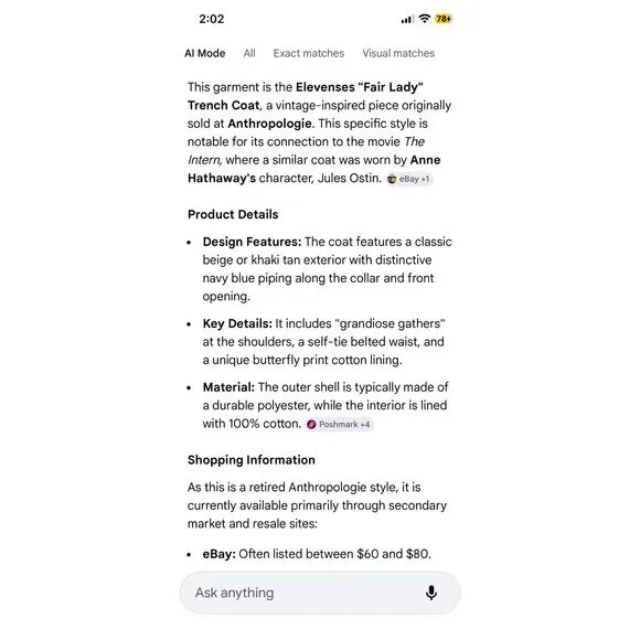 ANTHROPOLOGIE | elevenses “fair lady” trench coat 8 - Picture 2 of 15